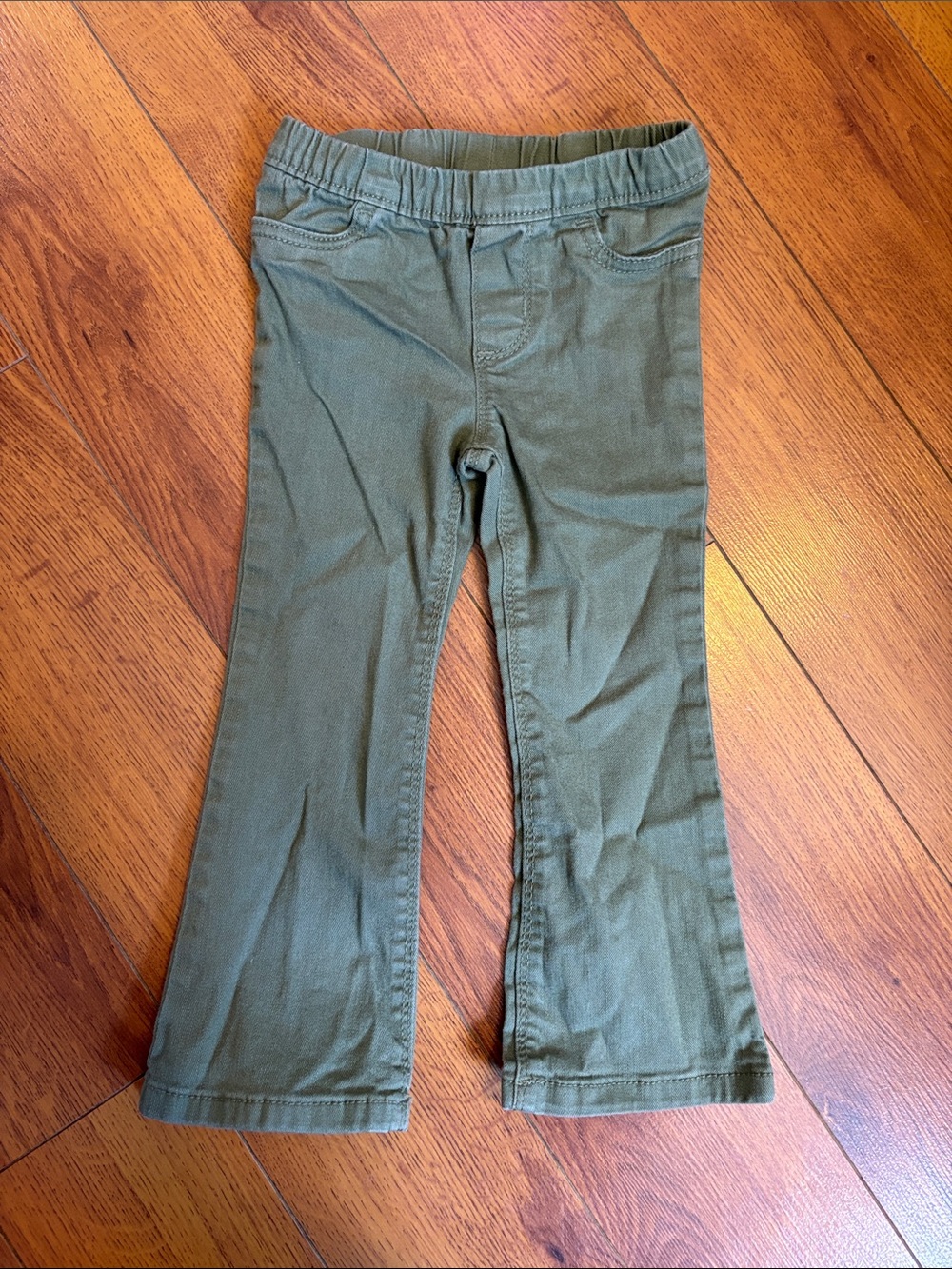 🌼3/$20 Toddler Olive Green Pull-On Flare Jeans